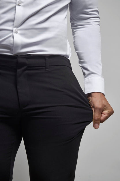 Athletic Fit Essential Pants in Black