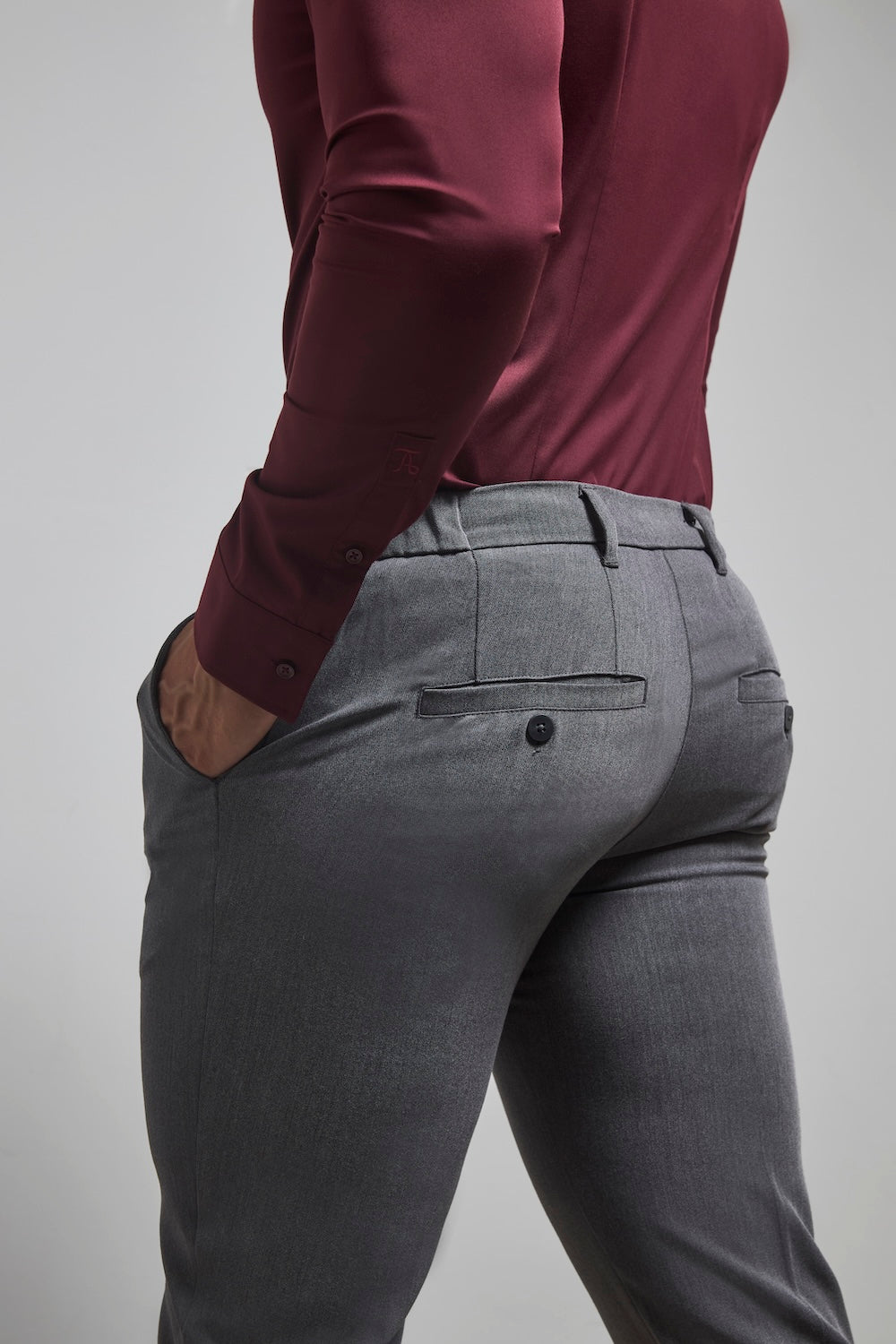 Athletic Fit Essential Pants in Charcoal
