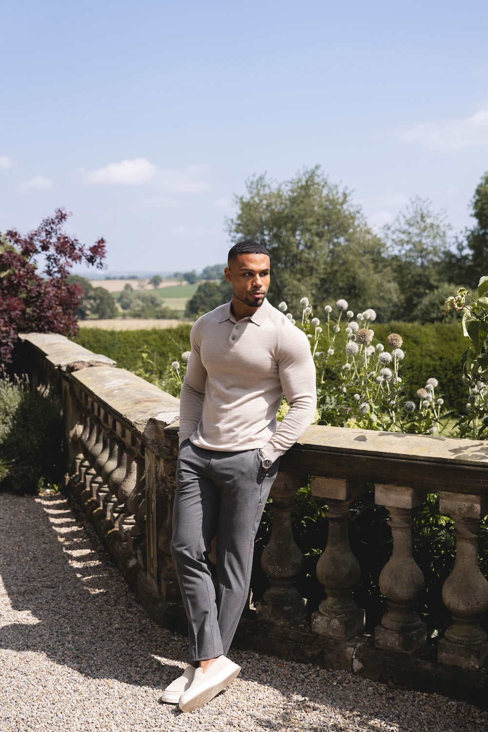 Melange Pants in Dark Charcoal